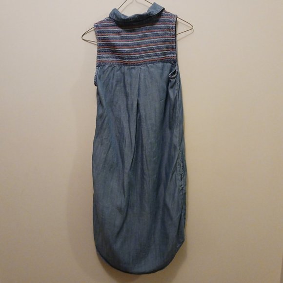 EDC by ESPIRIT 1990s style sleeveless demin jean shirt dress - Picture 8 of 12